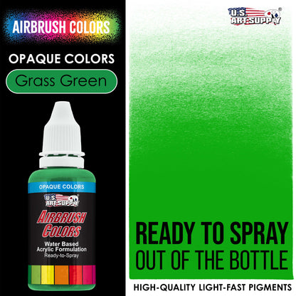 Grass Green, Opaque Acrylic Airbrush Paint, 1 oz. Ready to Spray