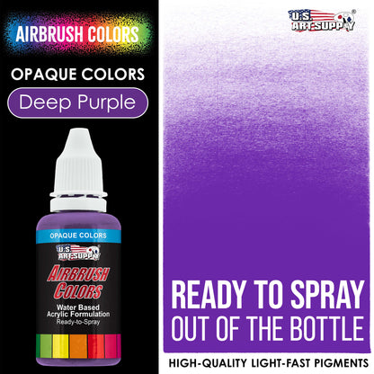 Deep Purple, Opaque Acrylic Airbrush Paint, 1 oz. Ready to Spray