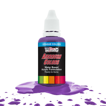 Deep Purple, Opaque Acrylic Airbrush Paint, 1 oz. Ready to Spray