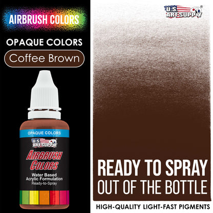 Opaque Coffee Brown Acrylic Special Effects Airbrush Paint - 1oz Ready to Spray