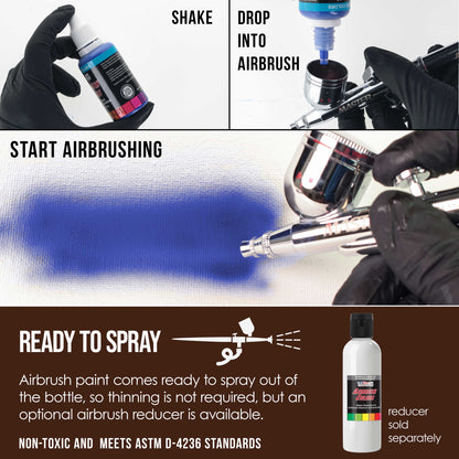 Opaque Coffee Brown Acrylic Special Effects Airbrush Paint - 1oz Ready to Spray