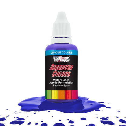Sapphire Blue, Opaque Acrylic Airbrush Paint, 1 oz. Ready to Spray