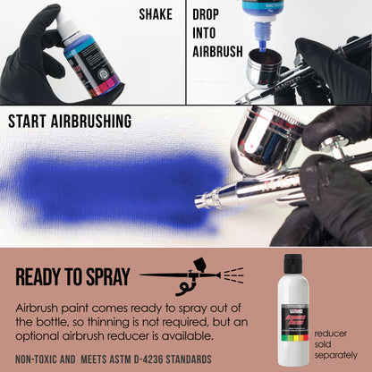 Light Tan, Opaque Acrylic Airbrush Paint, 1 oz. Ready to Spray
