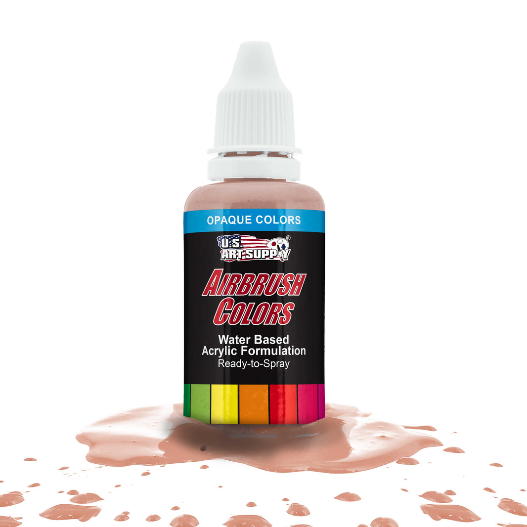 Light Tan, Opaque Acrylic Airbrush Paint, 1 oz. Ready to Spray