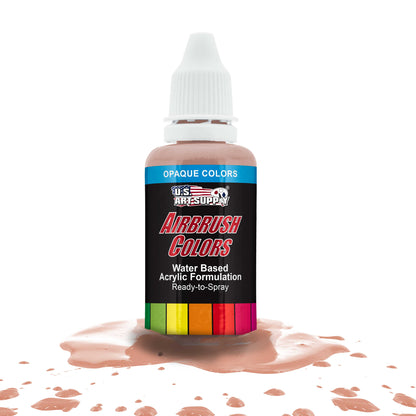 Light Tan, Opaque Acrylic Airbrush Paint, 1 oz. Ready to Spray