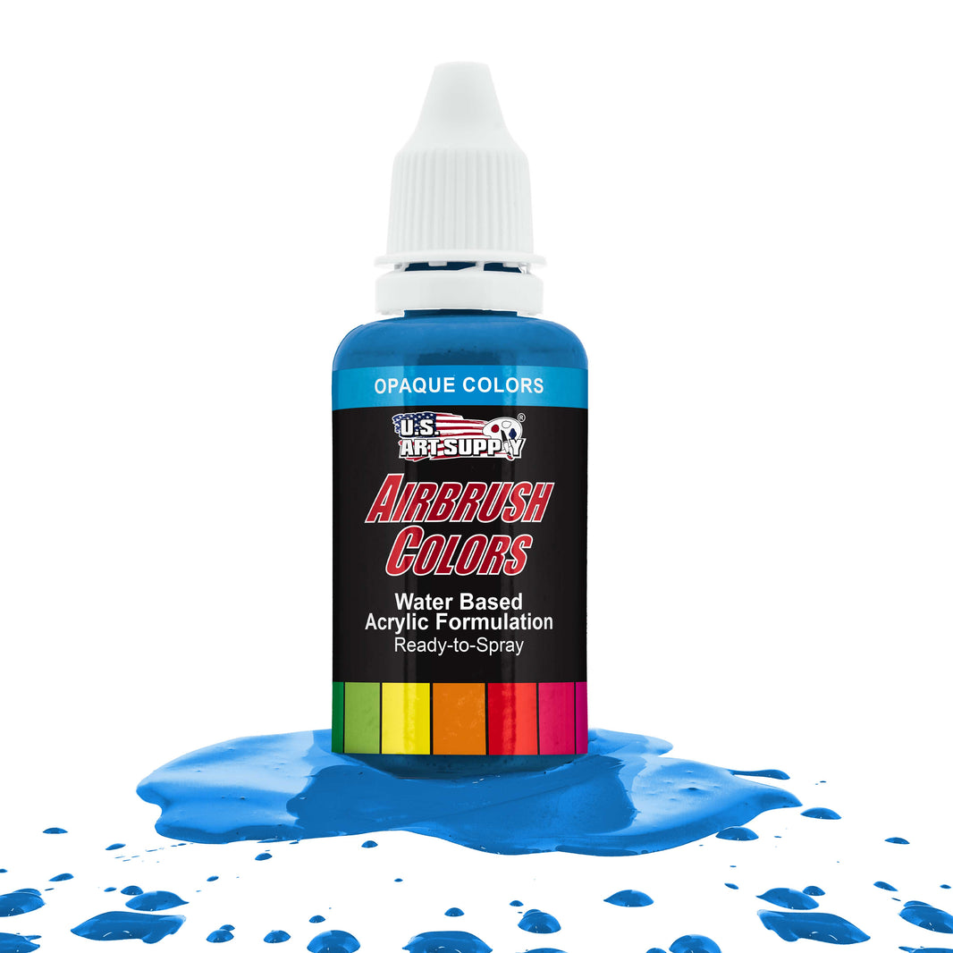 Lake Blue, Opaque Acrylic Airbrush Paint, 1 oz. Ready to Spray