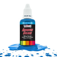 Lake Blue, Opaque Acrylic Airbrush Paint, 1 oz. Ready to Spray