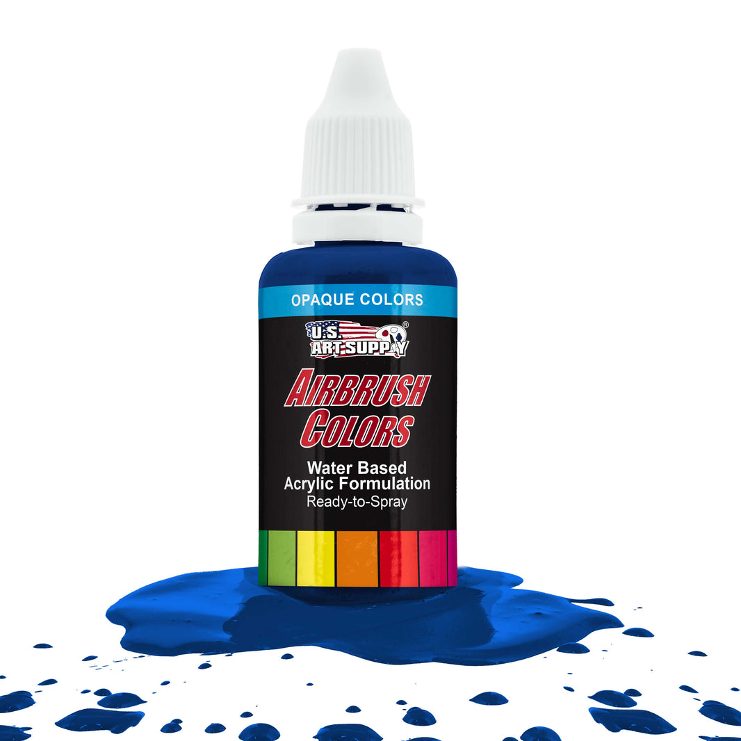 Phthalo Blue, Opaque Acrylic Airbrush Paint, 1 oz. Ready to Spray