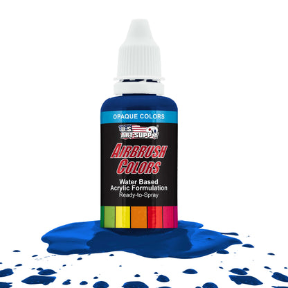 Phthalo Blue, Opaque Acrylic Airbrush Paint, 1 oz. Ready to Spray