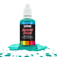 Aqua Blue, Opaque Acrylic Airbrush Paint, 1 oz. Ready to Spray