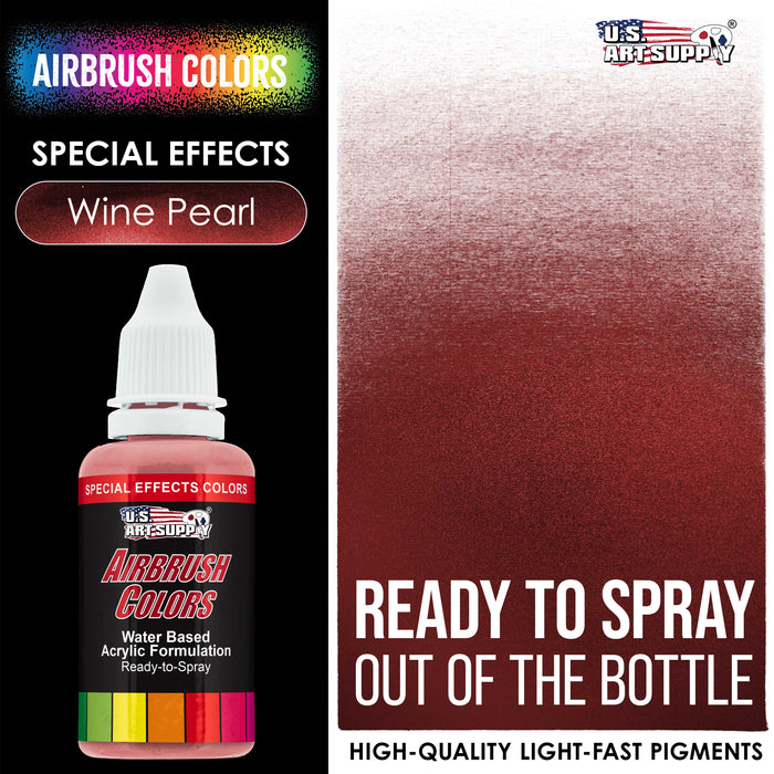 Wine Pearl, Pearlized Special Effects Acrylic Airbrush Paint, 1 oz.