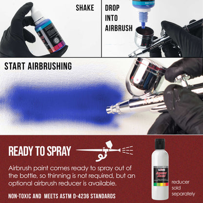 Wine Pearl, Pearlized Special Effects Acrylic Airbrush Paint, 1 oz. Ready to Spray