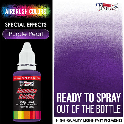 Purple Pearl, Pearlized Special Effects Acrylic Airbrush Paint, 1 oz. Ready to Spray
