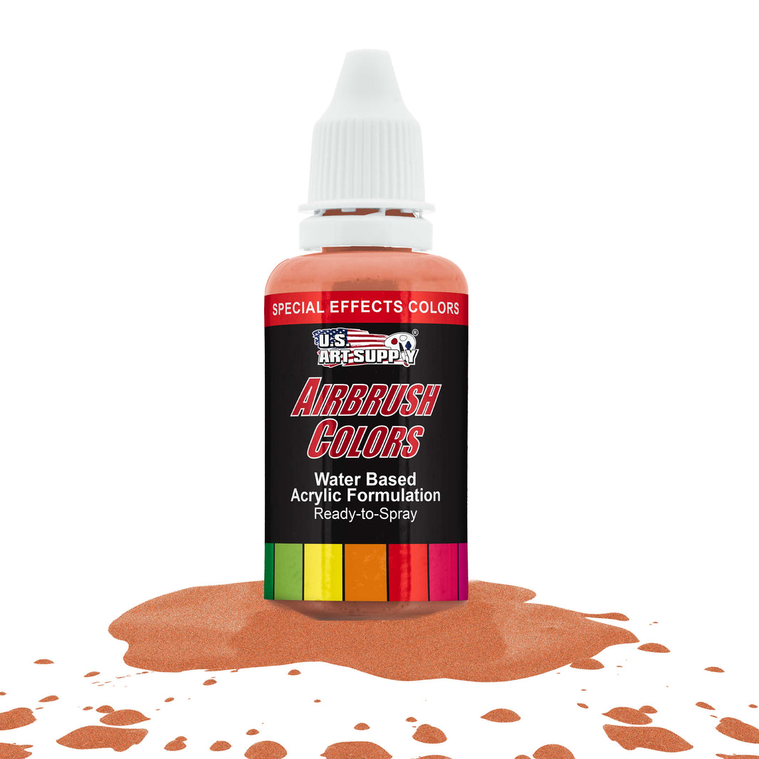Orange Pearl, Pearlized Special Effects Acrylic Airbrush Paint, 1 oz. Ready to Spray