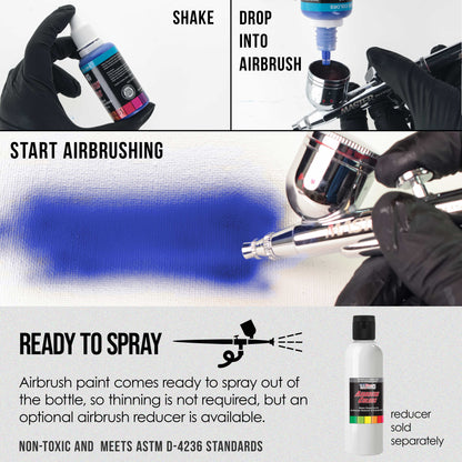 White Pearl, Pearlized Special Effects Acrylic Airbrush Paint, 1 oz. Ready to Spray