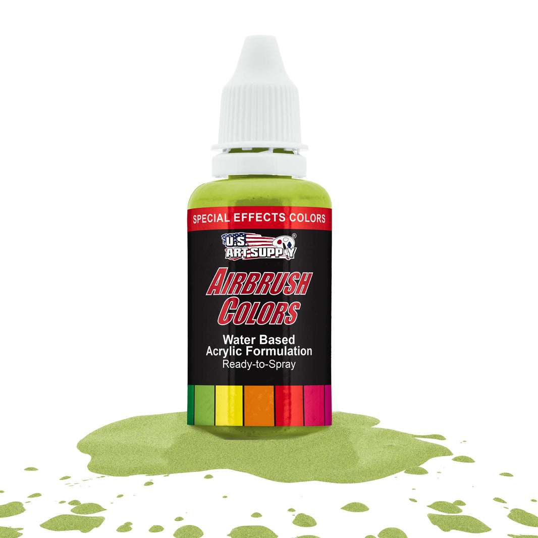 Bright Green Pearl, Pearlized Special Effects Acrylic Airbrush Paint, 1 oz. Ready to Spray