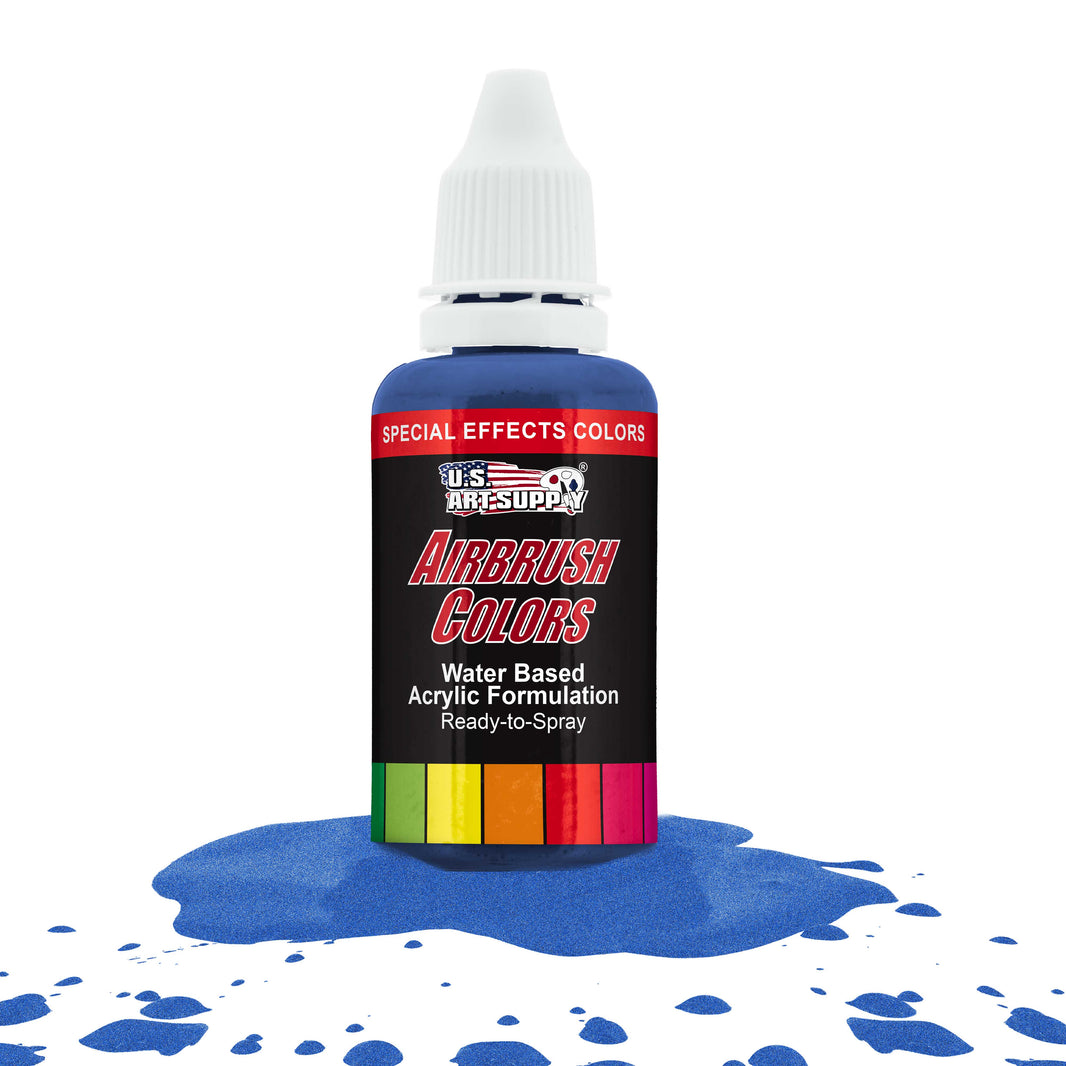Blue Pearl, Pearlized Special Effects Acrylic Airbrush Paint, 1 oz. Ready to Spray
