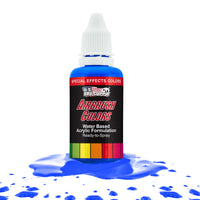 Neon Blue, Fluorescent Special Effects Acrylic Airbrush Paint, 1 oz. Ready to Spray