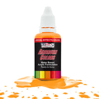 Neon Yellow, Fluorescent Special Effects Acrylic Airbrush Paint, 1 oz. Ready to Spray
