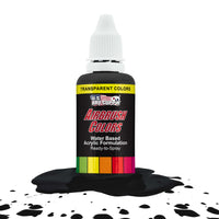 Deep Black, Transparent Acrylic Airbrush Paint, 1 oz. Ready to Spray