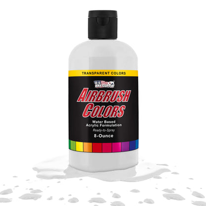 White, Transparent Acrylic Airbrush Paint - 8 oz. Ready to Spray Air