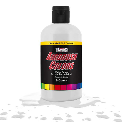 White, Transparent Acrylic Airbrush Paint, 8 oz.