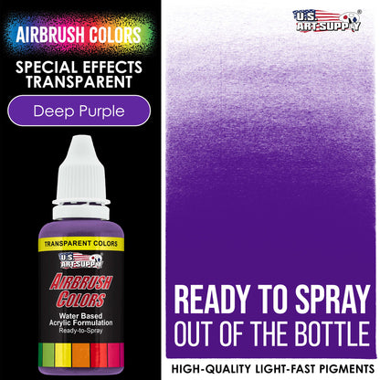 Deep Purple, Transparent Acrylic Airbrush Paint, 1 oz. Ready to Spray