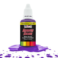 Deep Purple, Transparent Acrylic Airbrush Paint, 1 oz. Ready to Spray