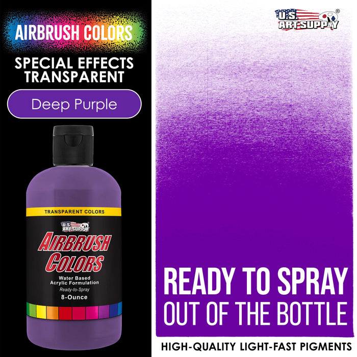 Deep Purple, Transparent Acrylic Airbrush Paint, 8 oz.