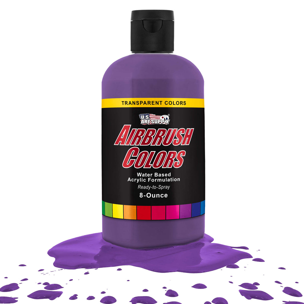 Deep Purple, Transparent Acrylic Airbrush Paint, 8 oz. Ready to Spray