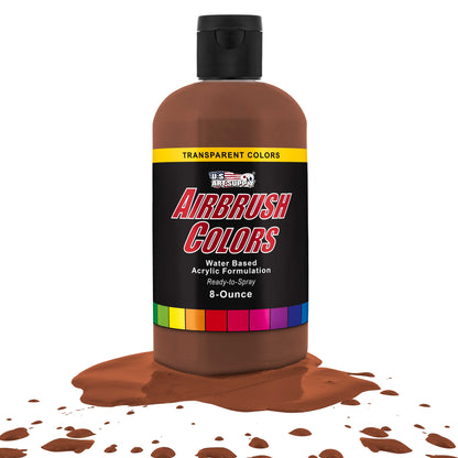 Coffee Brown, Transparent Acrylic Airbrush Paint - 8oz Ready to Spray