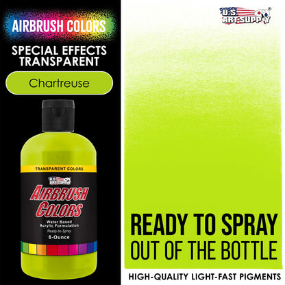 Chartruese, Transparent Acrylic Airbrush Paint, 8 oz. Ready to Spray