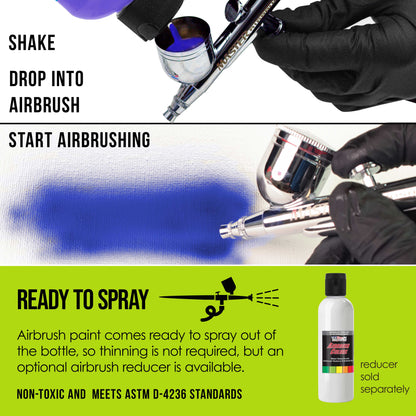 Chartruese, Transparent Acrylic Airbrush Paint, 8 oz. Ready to Spray