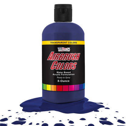 Phthalo Blue, Transparent Acrylic Airbrush Paint, 8 oz. Ready to Spray