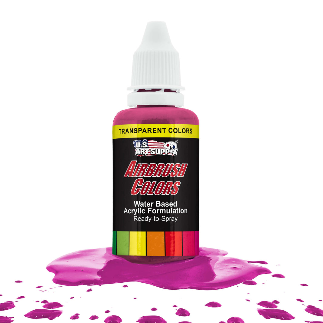 Magenta, Transparent Acrylic Airbrush Paint, 1 oz. Ready to Spray