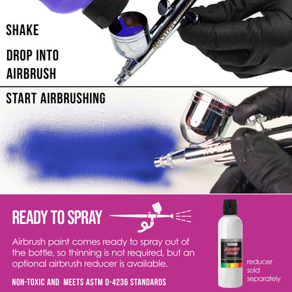 Magenta, Transparent Acrylic Airbrush Paint, 8 oz. Ready to Spray