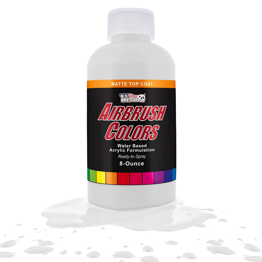 Clear Matte Acrylic Airbrush Paint Top Coat, 8 oz.