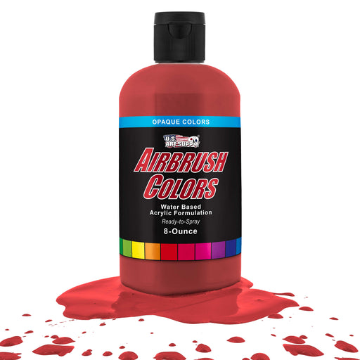 Bright Red, Opaque Acrylic Airbrush Paint, 8 oz.