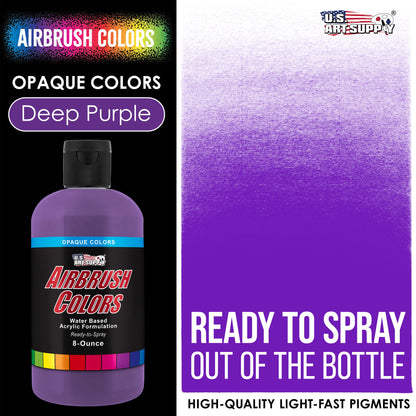 Deep Purple, Opaque Acrylic Airbrush Paint, 8 oz. Ready to Spray