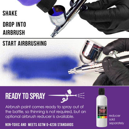 Deep Purple, Opaque Acrylic Airbrush Paint, 8 oz. Ready to Spray