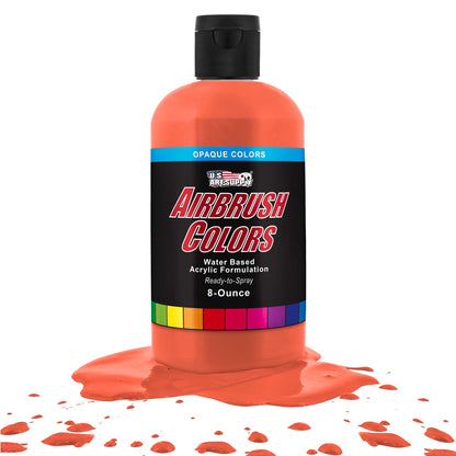 Orange, Opaque Acrylic Airbrush Paint, 8 oz. Ready to Spray  Air