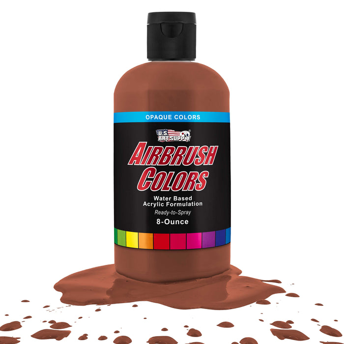 Coffee Brown, Opaque Acrylic Airbrush Paint, 8 oz.