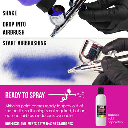 Hot Pink, Opaque Acrylic Airbrush Paint, 8 oz. Ready to Spray