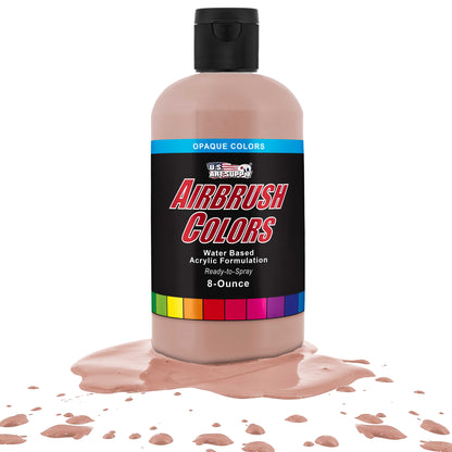 Light Tan, Opaque Acrylic Airbrush Paint, 8 oz. Ready to Spray