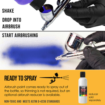 Canary Yellow, Opaque Acrylic Airbrush Paint, 8 oz. Ready to Spray