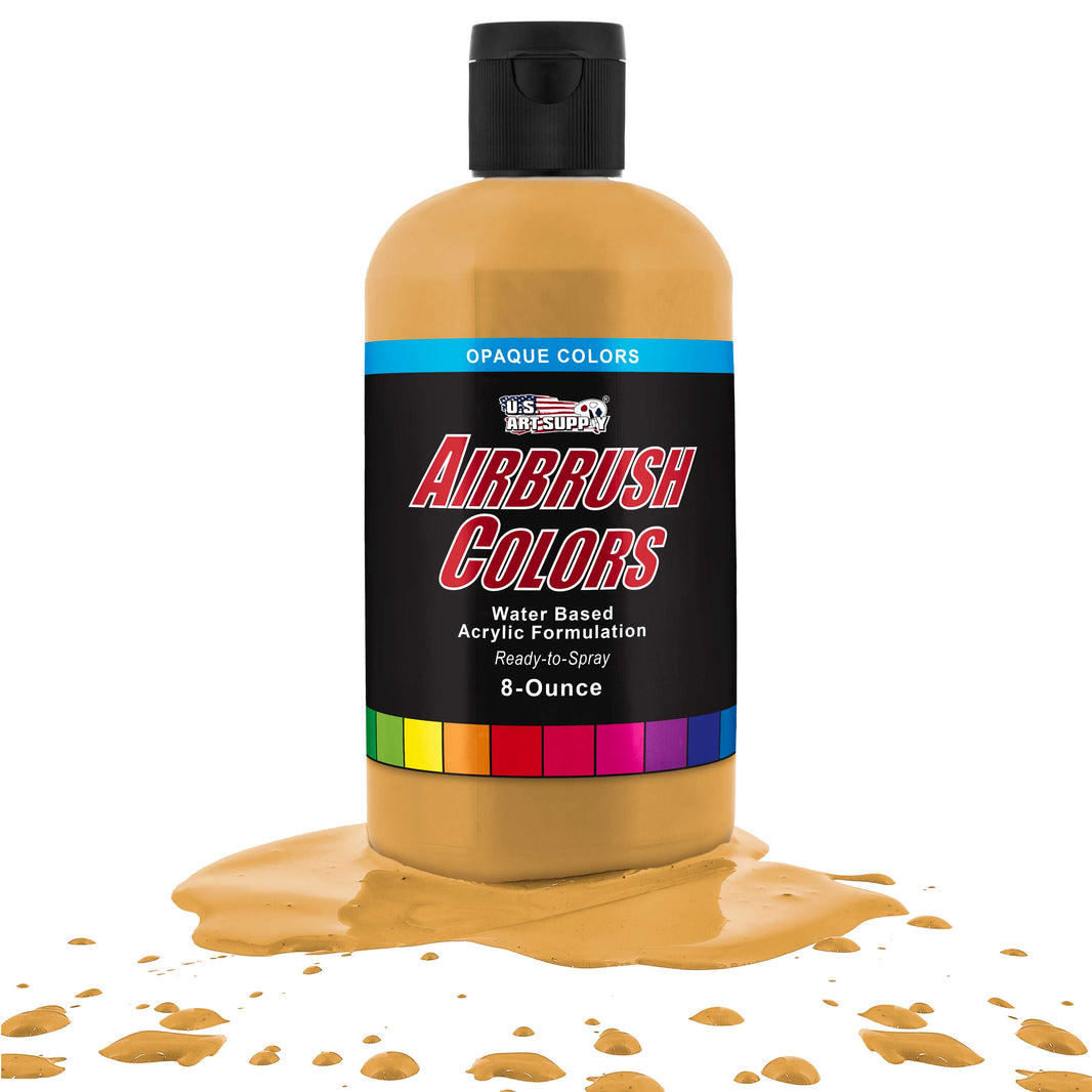 Golden Ochre, Opaque Acrylic Airbrush Paint, 8 oz. Ready to Spray