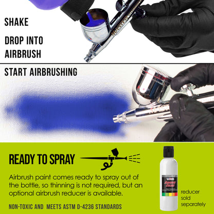 Chartruesse, Opaque Acrylic Airbrush Paint, 8 oz. Ready to Spray