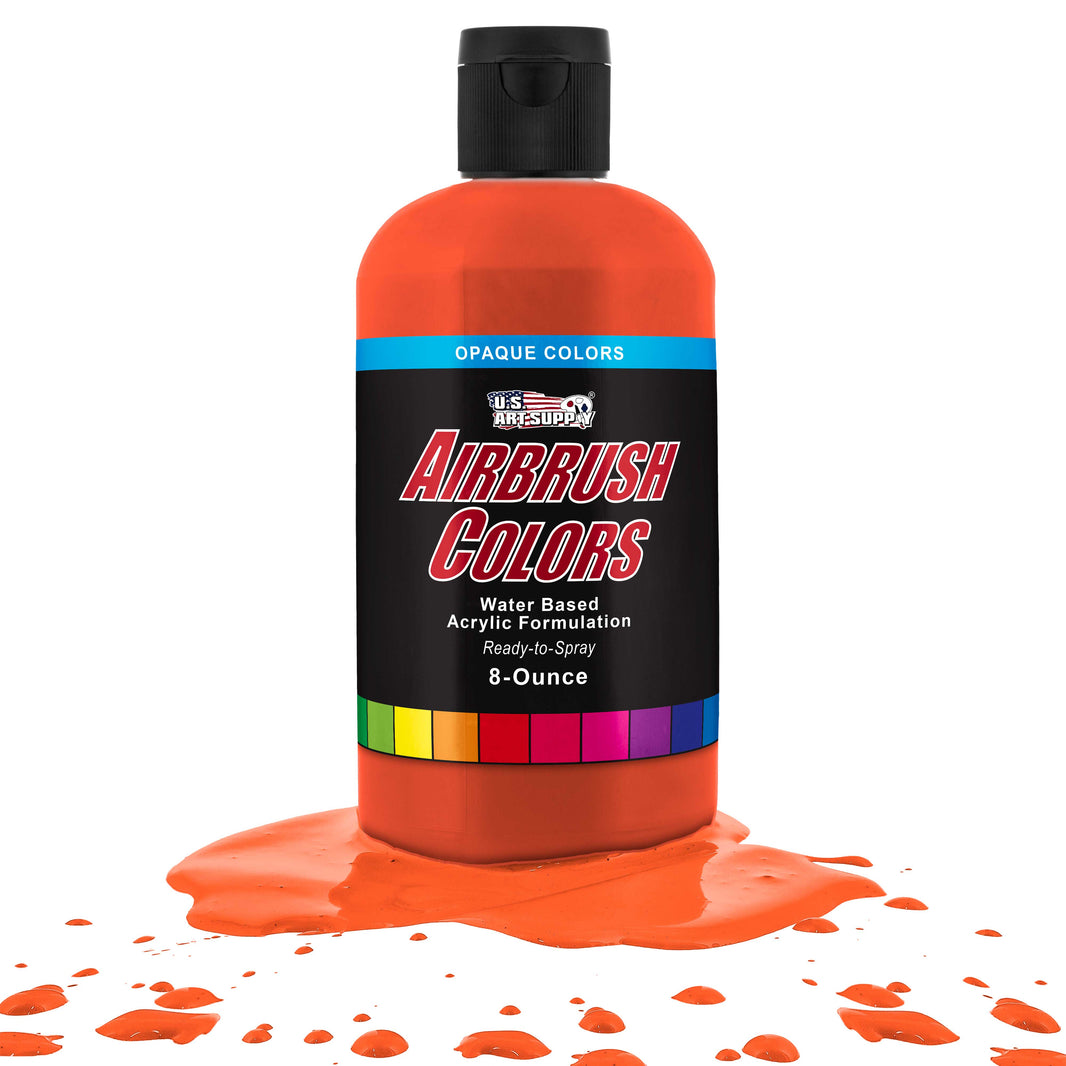 Vermillion Red, Opaque Acrylic Airbrush Paint, 8 oz. Ready to Spray