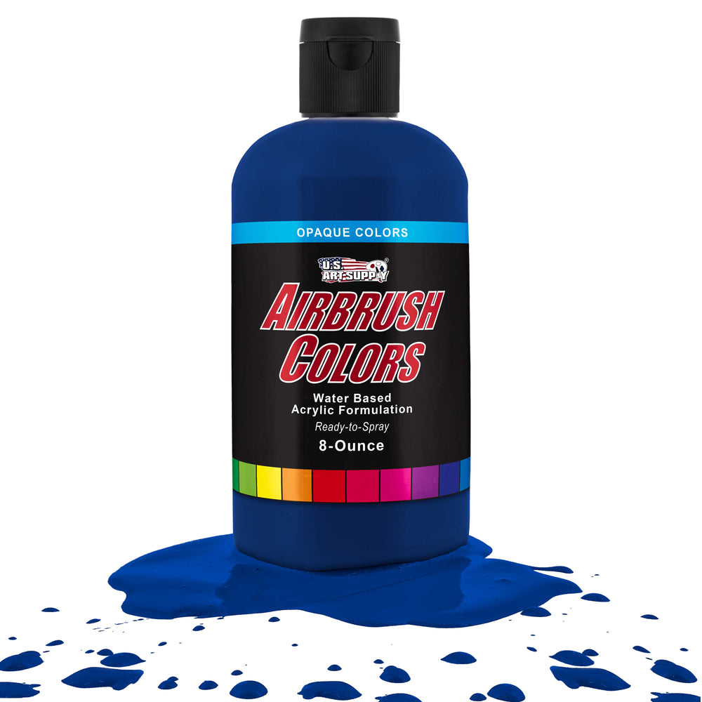 Phthalo Blue, Opaque Acrylic Airbrush Paint, 8 oz.