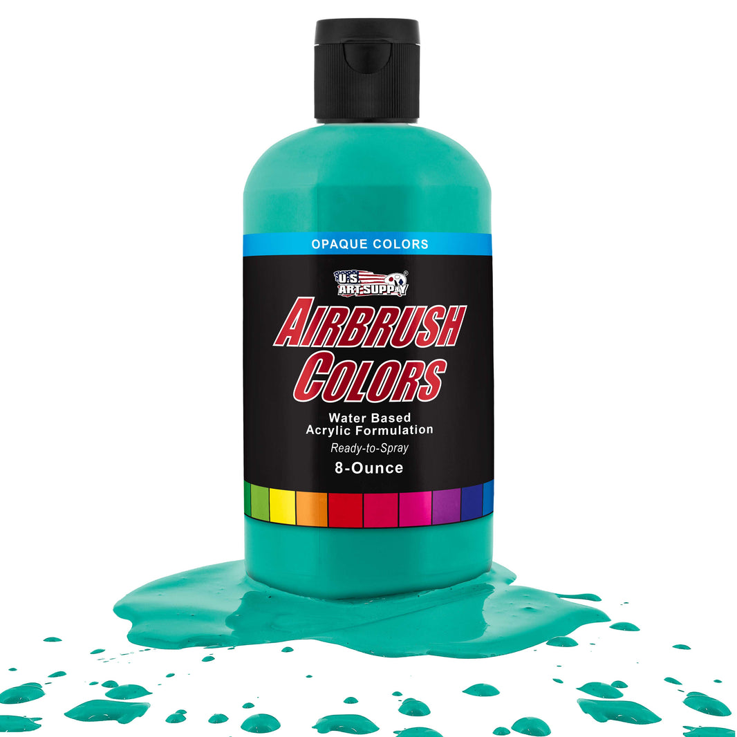 Aqua Blue, Opaque Acrylic Airbrush Paint, 8 oz. Ready to Spray